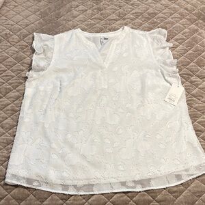 Elle Ivory Floral Embroidered Blouse